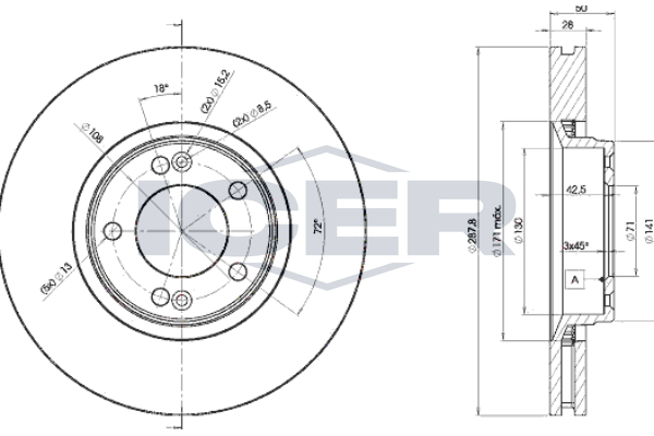 спирачен диск ICER