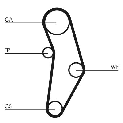 CONTINENTAL CTAM Vízpumpa + fogasszíj készlet CT1049WP2