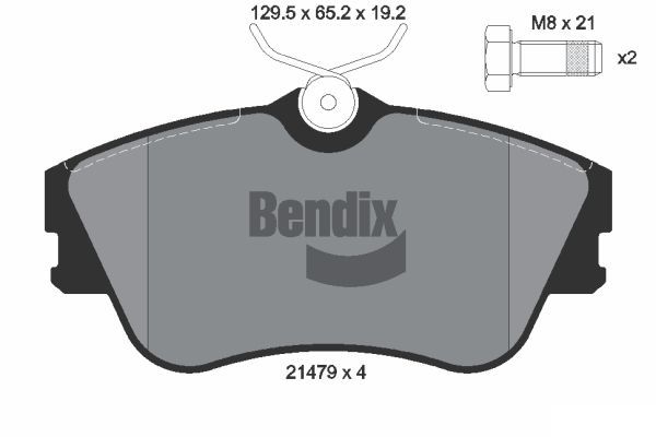 BENDIX Braking fékbetétkészlet, tárcsafék BPD1798
