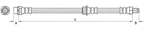 Furtun frana METZGER AUTOTEILE 4110946