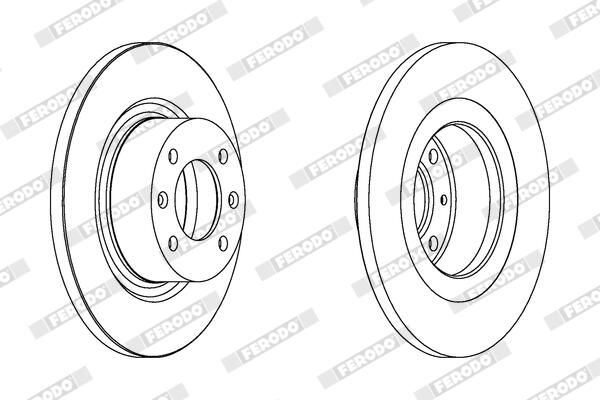 FERODO DDF1157 Brake Disc