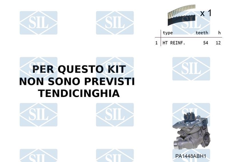 Saleri SIL Vízpumpa + fogasszíj készlet K1PA1448ABH1
