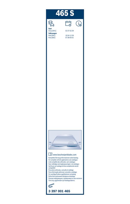 BOSCH 3 397 001 465 Wiper Blade
