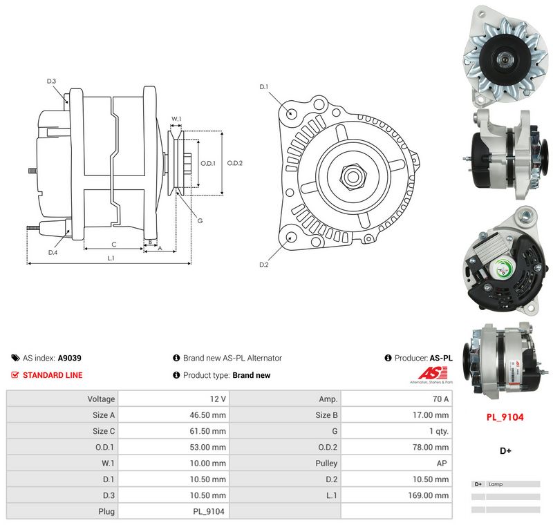 Generaator, AS-PL A9039