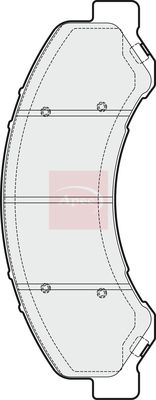 APEC Brake Pad Set, disc brake PAD1888