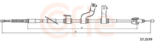 Тросовий привод, стоянкове гальмо, Cofle 17.2579
