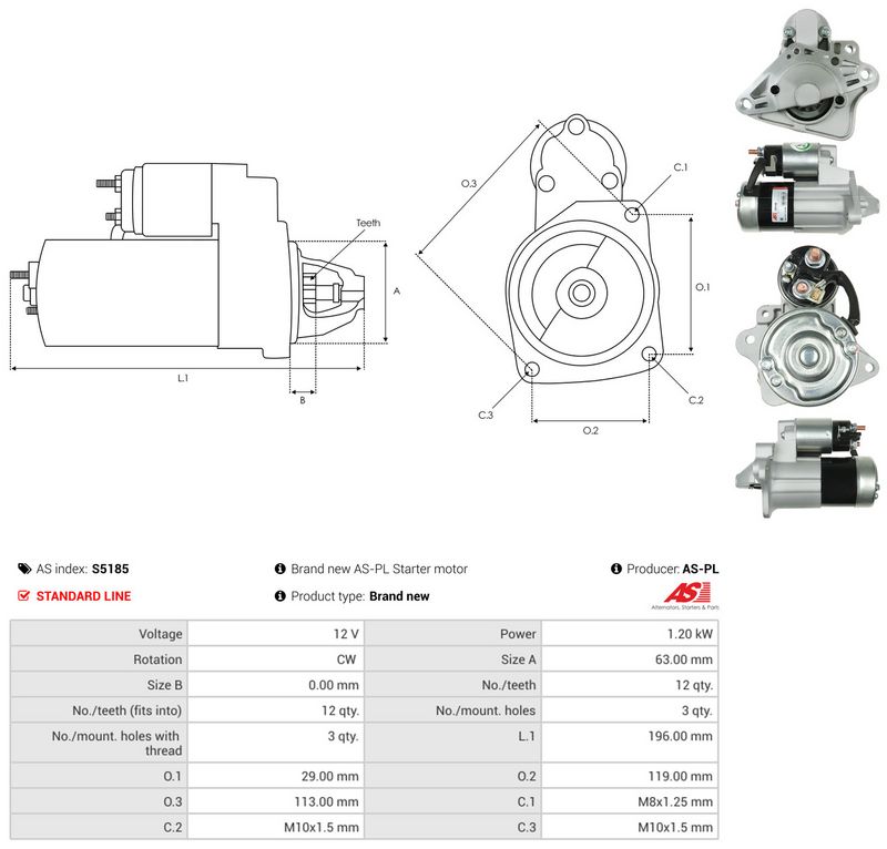 Starter, AS-PL S5185