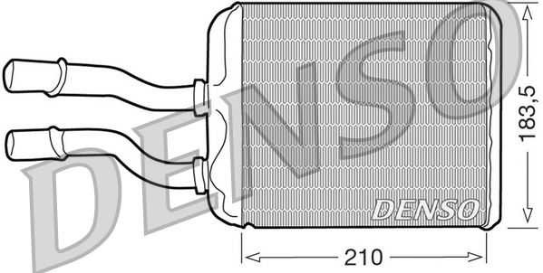 DENSO Hőcserélő, belső tér fűtés DRR01011
