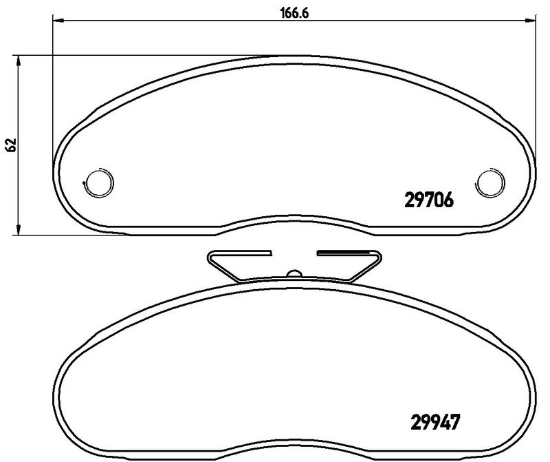 BREMBO P68013 Brake Pad Set, disc brake