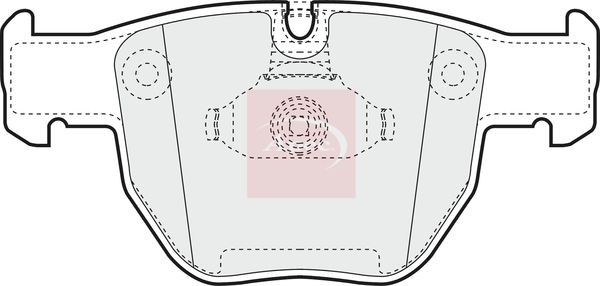 APEC Brake Pad Set, disc brake PAD1325