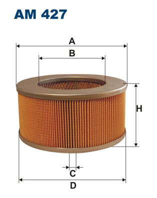 Повітряний фільтр, Filtron AM427