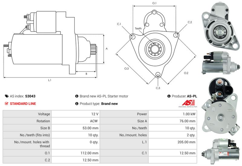 AS-PL S3043 Starter
