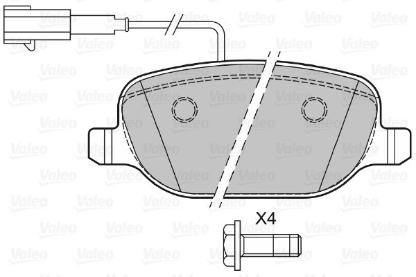 VALEO 601143 Brake Pad Set, disc brake