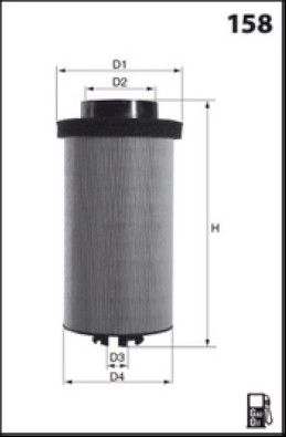 MISFAT Filtre à carburant F004