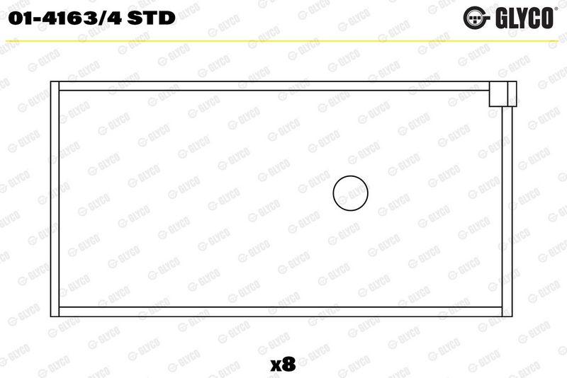 Coussinet+bielle GLYCO 01-4163/4 STD