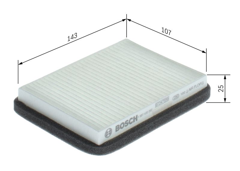 BOSCH Filter, cabin air 1 987 435 052