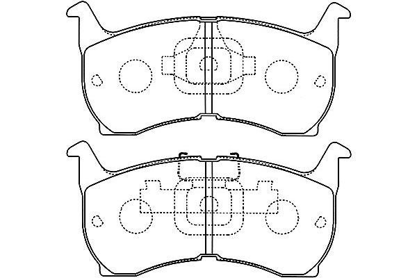 Kavo Parts Stabdžių trinkelių rinkinys, diskinis stabdys