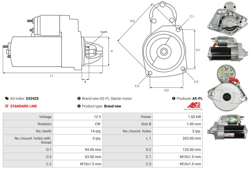 AS-PL S3242S Starter