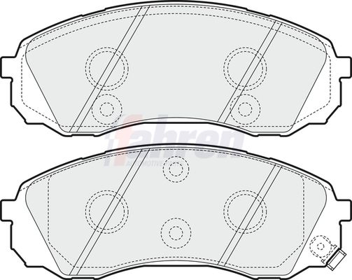 Fahren Brake Pad Set, disc brake FBP3670