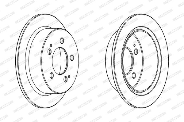 Гальмівний диск, Ferodo DDF1753C