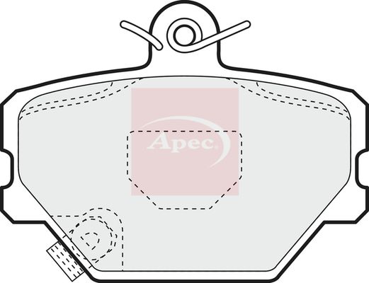 APEC Brake Pad Set, disc brake PAD1095