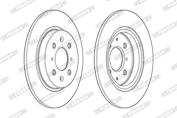 FERODO DDF1876C Brake Disc