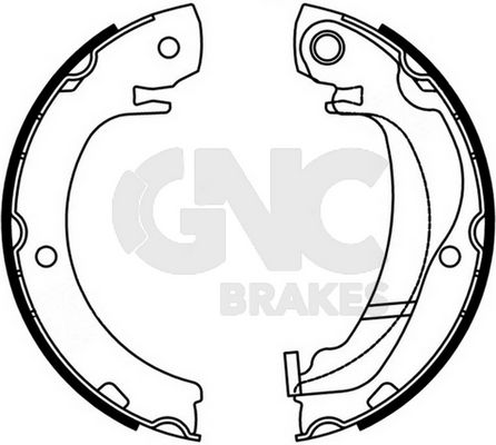 1-GNC G1055 - Brake Shoe Set