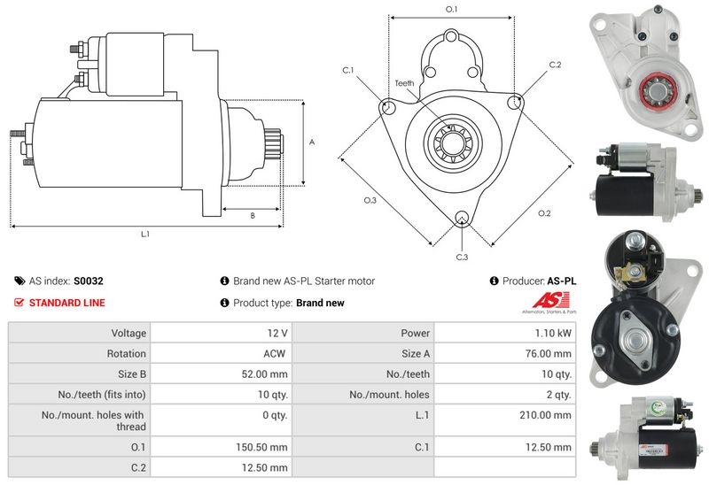 Starter, AS-PL S0032