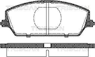TRISCAN fékbetétkészlet, tárcsafék 8110 69009