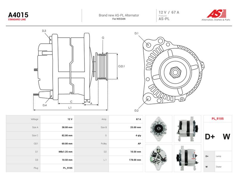 Generaator, AS-PL A4015