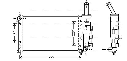 AVA QUALITY COOLING hűtő, motorhűtés FTA2275