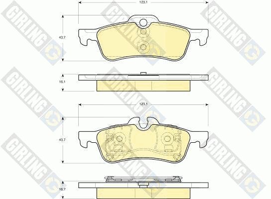 GIRLING 6115612 - Brake Pad Set, disc brake