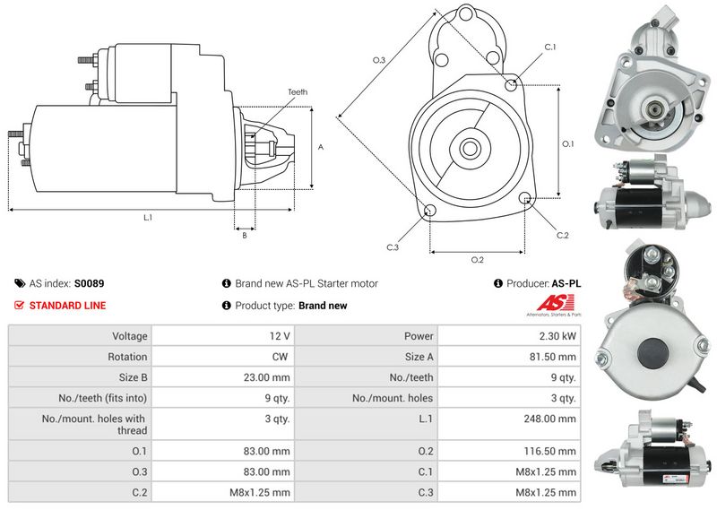 AS-PL S0089 Starter