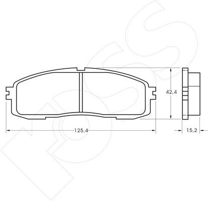 1-GNC R-362 - Brake Pad Set, disc brake