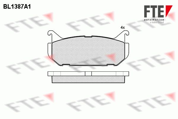 FTE fékbetétkészlet, tárcsafék 9010159