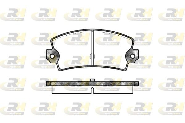 Комплект гальмівних накладок, дискове гальмо, Roadhouse 2021.40