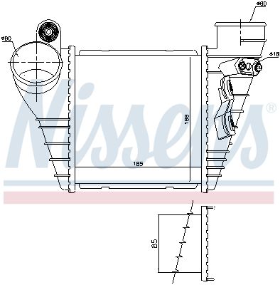 NISSENS 96847 Charge Air Cooler