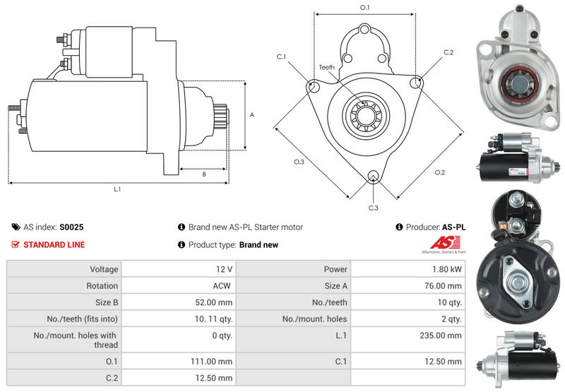 AS-PL S0025 Starter