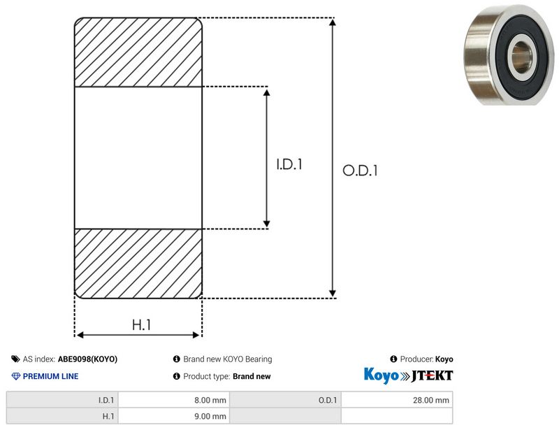AS-PL ABE9098(KOYO) Bearing