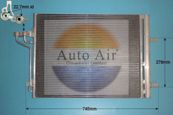 Auto Air Gloucester 16-1412 Condenser, air conditioning