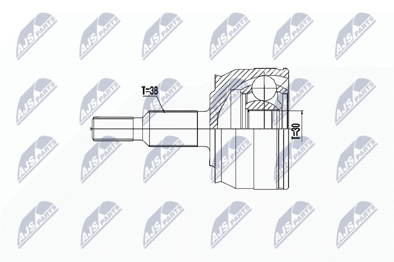 Liigendlaager, veovõll NTY NPZ-WW-041