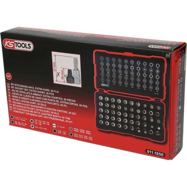 Padrunvõtmete komplekt, KS TOOLS 911.1850