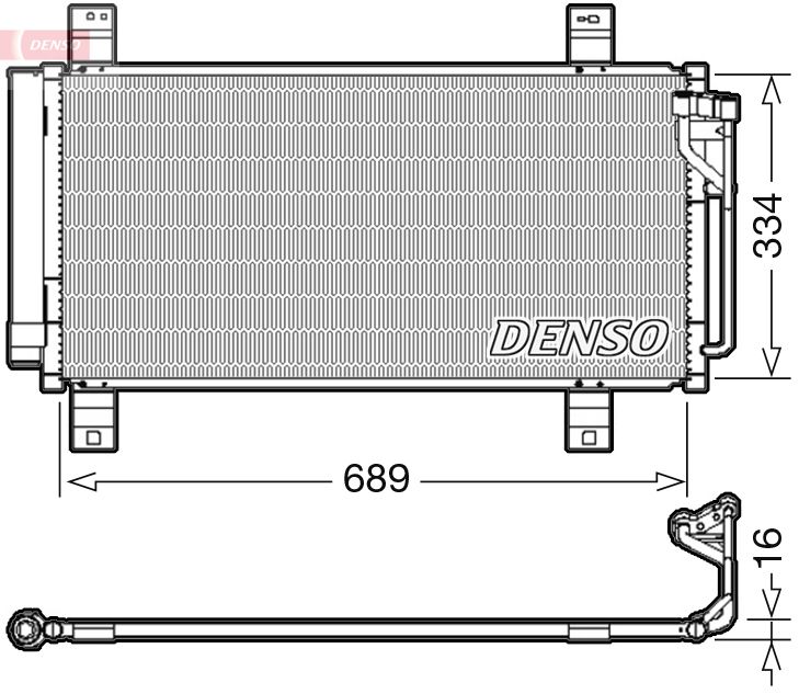 DENSO kondenzátor, klíma DCN44008