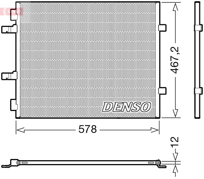 Конденсатор, система кондиціонування повітря, Denso DCN20042