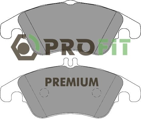 Комплект гальмівних накладок, дискове гальмо, Profit 5005-1979