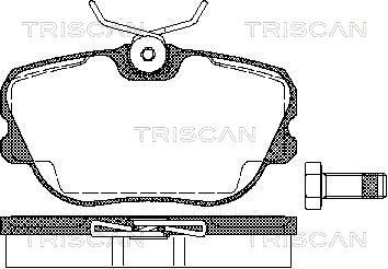 TRISCAN fékbetétkészlet, tárcsafék 8110 65973