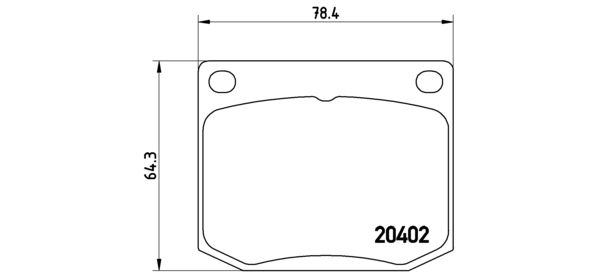 BREMBO fékbetétkészlet, tárcsafék P 71 002