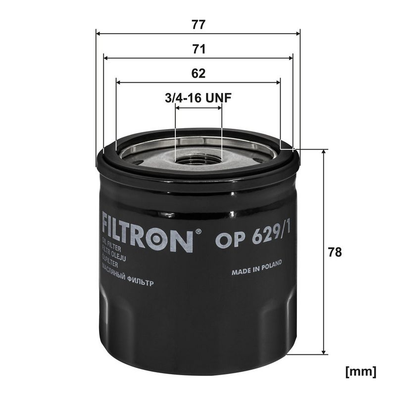 Õlifilter, FILTRON OP 629, 1