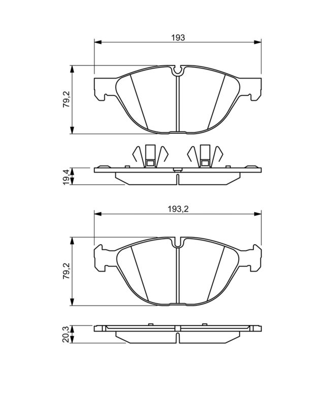 BOSCH Plaquettes de frein à disque 0 986 494 307
