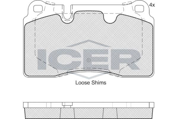 ANDEL 181789 - Brake Pad Set, disc brake